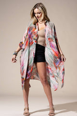 Brushstroke Multi Kimono: BRUSHSTROKE MULTI