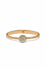 Illumina Celeste Dome Gold Hinged Bangle