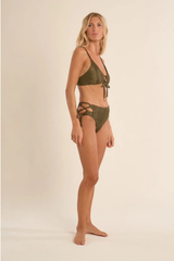 Khaki Swimwear Top