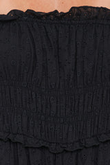 Yulissa Black Strapless Jumpsuit