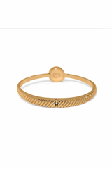 Illumina Celeste Dome Gold Hinged Bangle