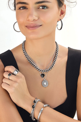 Pretty Tough Amour Heart Necklace