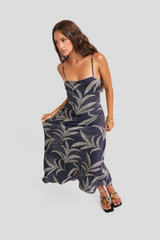 Navy/Oatmeal Nautical Nights Dress