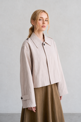 Lilac Short Trench Jacket