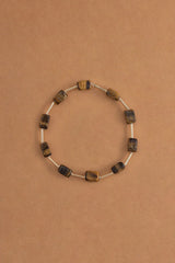 Tiger Eye Stone Bead Stretchy Bracelet