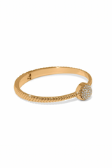 Illumina Celeste Dome Gold Hinged Bangle