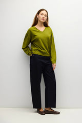 Chartreuse Naomi Sweater V Neck Sweater