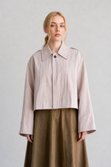 Lilac Short Trench Jacket