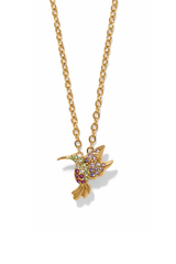 Enchanting Gem Hummingbird Necklace