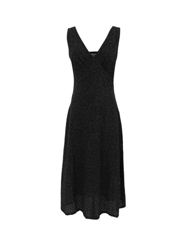 Crista Black Woven Dress
