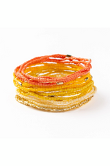 Chelsea Yellow 18 Strand Luxe Bead4d Bracelet Set