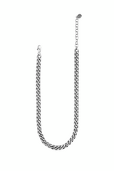 Ferrara Roma Silver Curb Chain Necklace