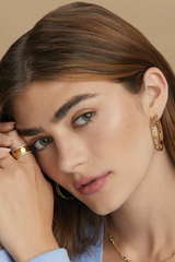 Contempo Medium Gold Hoop Earrings