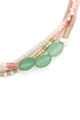 Mixed Media Bracelet - Optimism/ Green Aventurine/ Silver