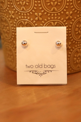 Multi Strand Silver Necklace with Studs