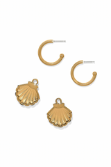 Twilight Waters Shell Hoop Earrings