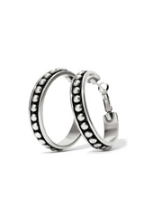 Pretty Tough Stud Large Leverback Hoop Earrings