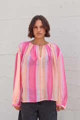 Rosey Long Sleeve Ombre Top