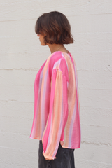 Rosey Long Sleeve Ombre Top