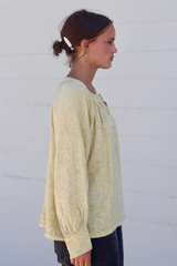 Two Button Long Sleeve Tops