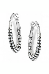 Pebble Pave Hoop Earrings