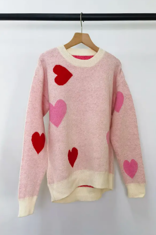 Blush Valentine's Day Love Sweater