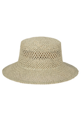 Sage Woven Paper Bucket Hat with Ventilation