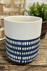 Blue/Cream Westview Ceramic Planter