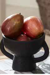 Black Mitia Footed Compote