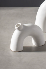 White Elia Vase