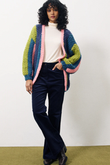 Lobelia Multicolor Stripe Cardigan