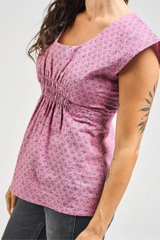 Purple Buds Artsy Traveler Top