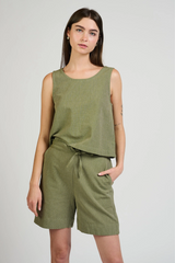 Olive Larisa Chambray Short