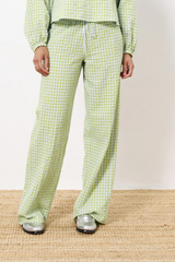 Ismery Lime Green Gingham Pants