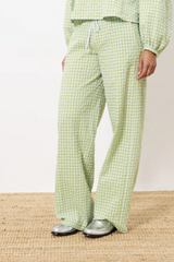 Ismery Lime Green Gingham Pants