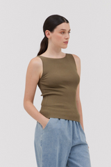 Dry Thyme Boat Neck Sweater Top