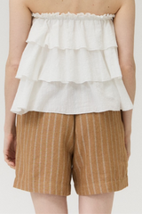 Striped Linen Summer Shorts