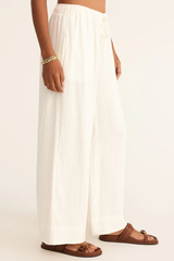 White Easton Linen Pant