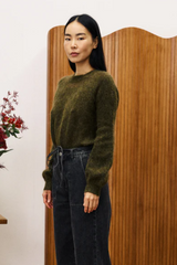 Kaki Pivoine Sweater