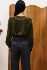 Kaki Pivoine Sweater