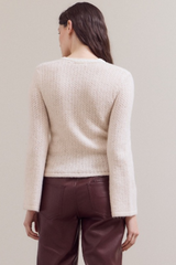 Cream Lace Detailed Cardigan