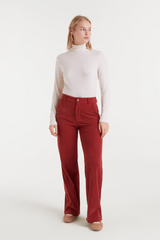 Brown/Burgundy Corduroy Pants