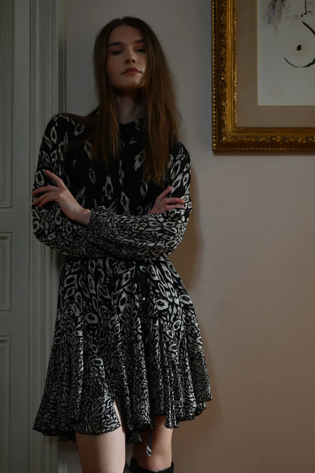Black Estelle Dress  April Blooms