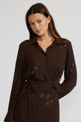 Expresso Zayn Long Sleeve Beaded Top