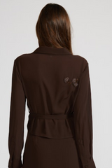 Expresso Zayn Long Sleeve Beaded Top