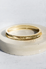 Sunray 14K Gold Plate Bangle