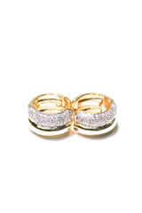 Double Donut Huggies- 14K Gold Vermeil