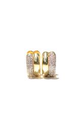 Double Donut Huggies- 14K Gold Vermeil