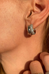 Double Donut Huggies- 14K Gold Vermeil