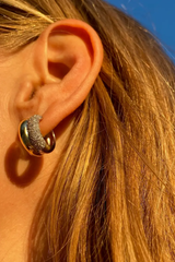 Double Donut Huggies- Sterling Silver